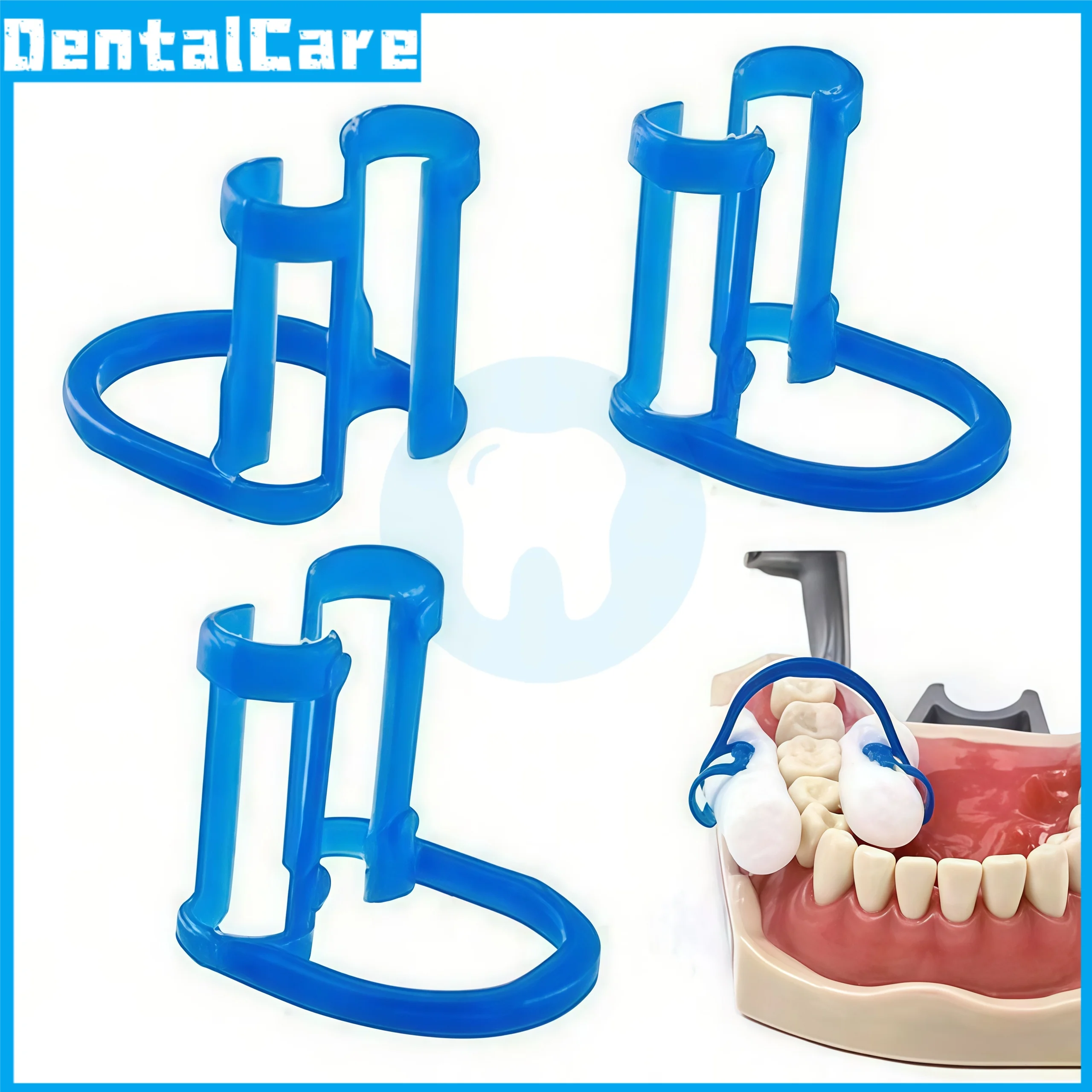 Disposable Plastic Isolation Cotton Roll Clamp Tool, High Water Absorption Moisture-proof Clamp Cotton Roll Consumables