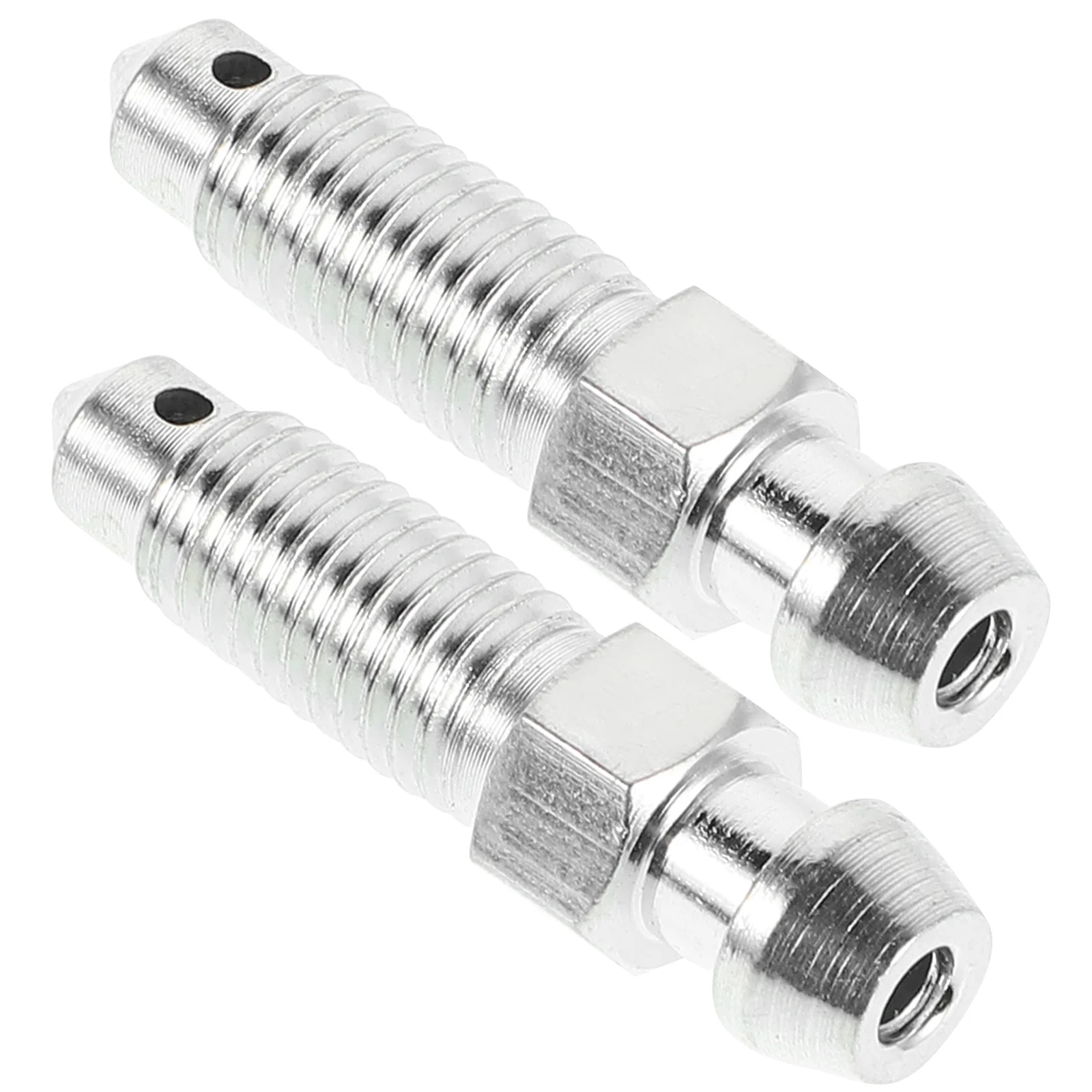 

2pcs Brake Bleeder Screw Galvanized Iron Fork Oil Drain Dirt Bike Part Bleed Valve Caliper Component Relief Bolt Fluid Release