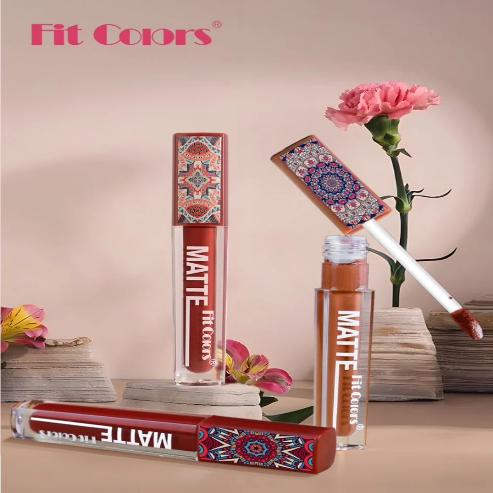 Zestaw błyszczyków w stylu boho, odcienie ziemi, matowe, aksamitne, glinkowe szminki, nawilżające, wodoodporne, długotrwałe, nieprzywierające do kubka, kosmetyki.