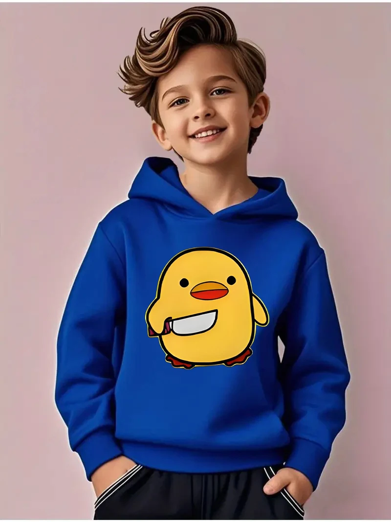 سويت شيرت بقلنسوة سميك ودافئ للأولاد من عمر 5 إلى 13 سنة. إنها الخيار المثالي للارتداء اليومي والأنشطة الخارجية.