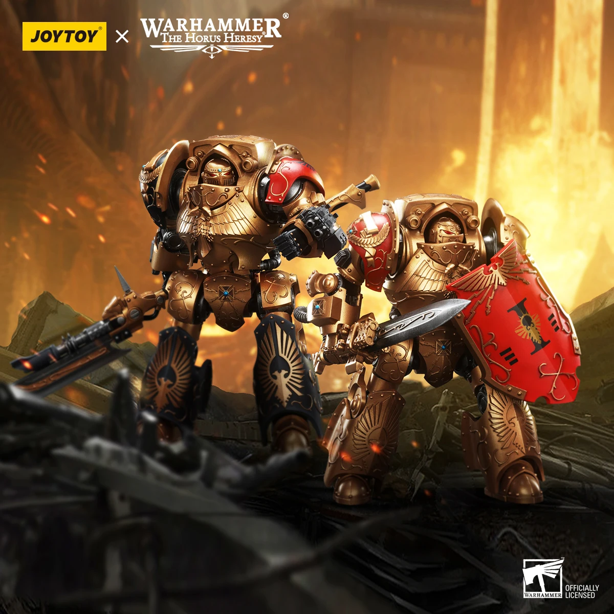 JOYTOY Warhammer 40k 1/18 Action Figures Anime 25cm Legio Custodes Contemptor-Galatus Achillus Dreadnought