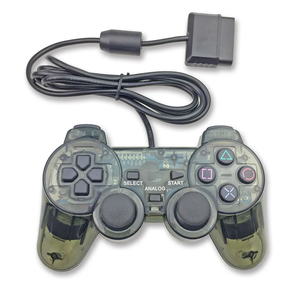 

hot selling PS2 wired controller with various transparent colors in stock