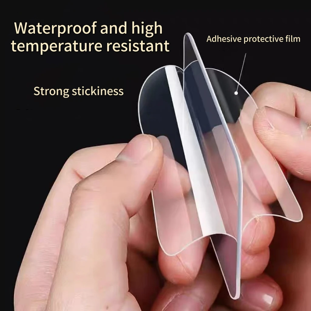 Super Strong Nano Double Sided Tape - Heavy Duty Waterproof Adhesive for Home & Car Decor - Reusable No Residue Transparent Stic