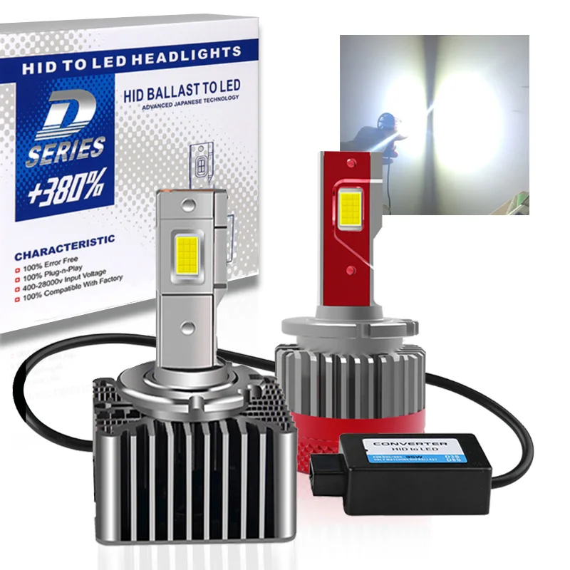 

2PCS Car Light D1S D4S D2S LED Canbus Headlight D3S D1R D2R D3R D4R D5S D8S Bulb 70W 32000LM Kit to Replace HID Conversion Lamps