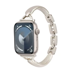 여성용 슬림 드레스 메탈 팔찌, 애플 워치 밴드와 호환, 38mm, 42mm, 49mm, iWatch Ultra SE 시리즈 9, 8, 7, 6, 5, 4, 3, 2/1