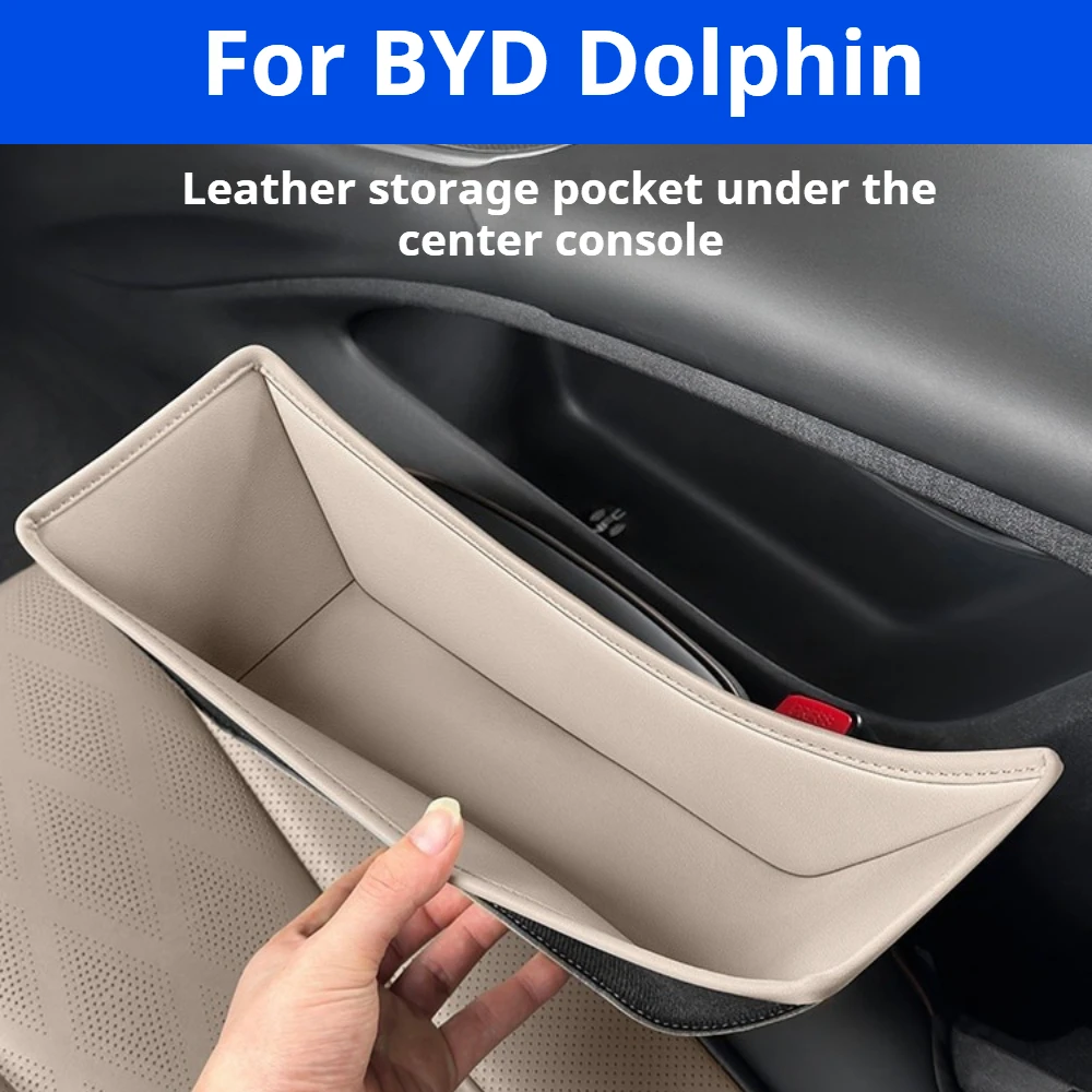 For BYD Dolphin Special Original Color Central Control Lower Storage Pocket Handrest Bottom Interior Storage Accessories