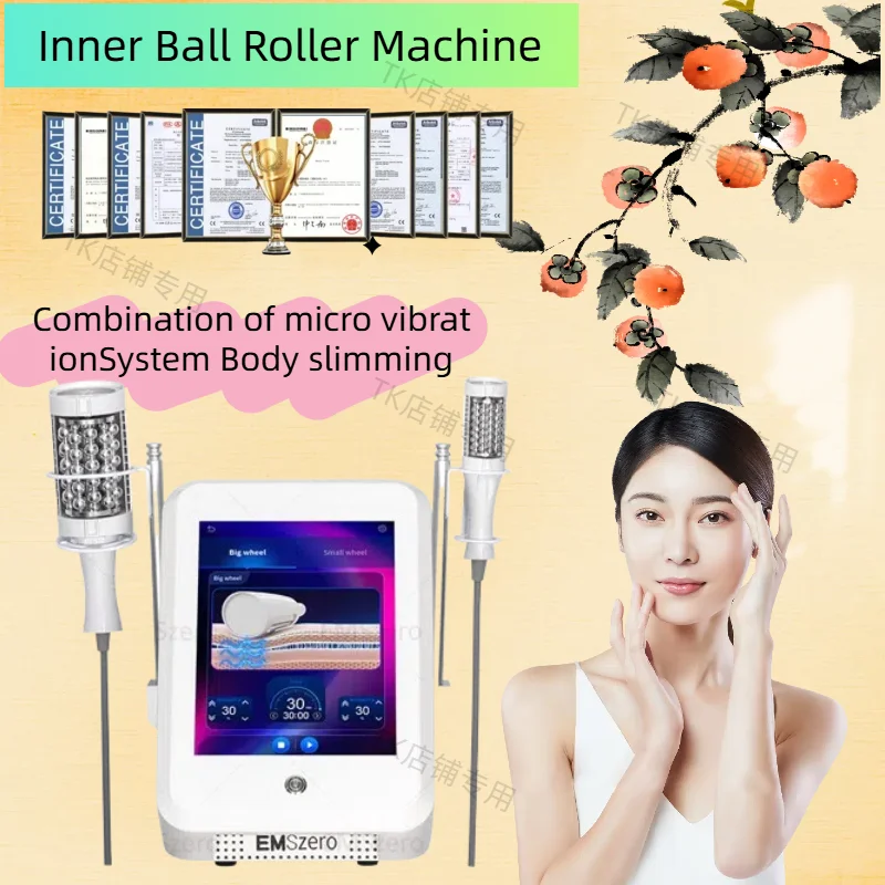 

2025 Latest Professional Body Roller Massage Slimming Inner Ball Roller Internalization Machine RF EMS Point Portable Slimming