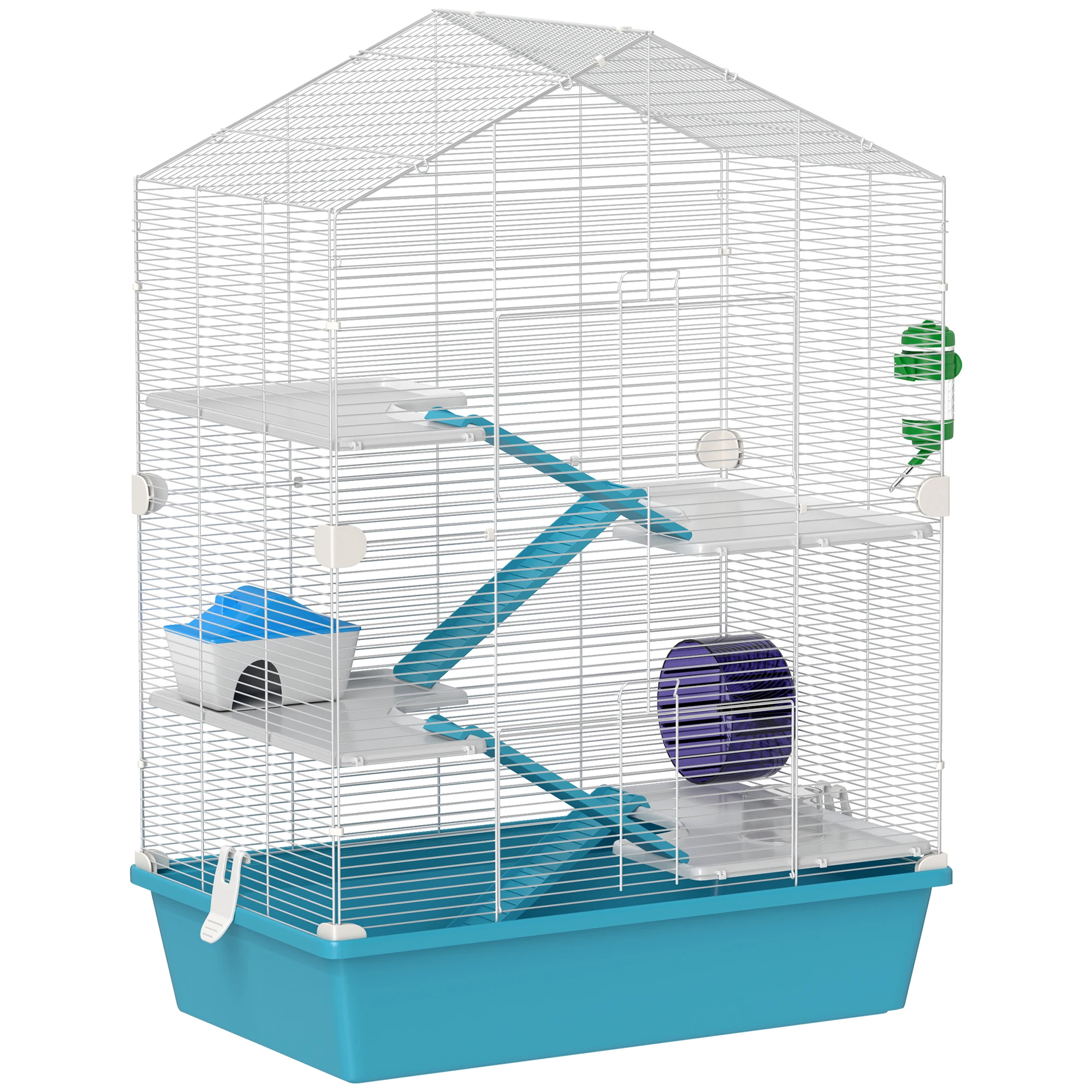 باوهوت-قفص هامستر أزرق فاتح مع منصات ، مستوى 5 ، 58 × 36 × 81 سم #2