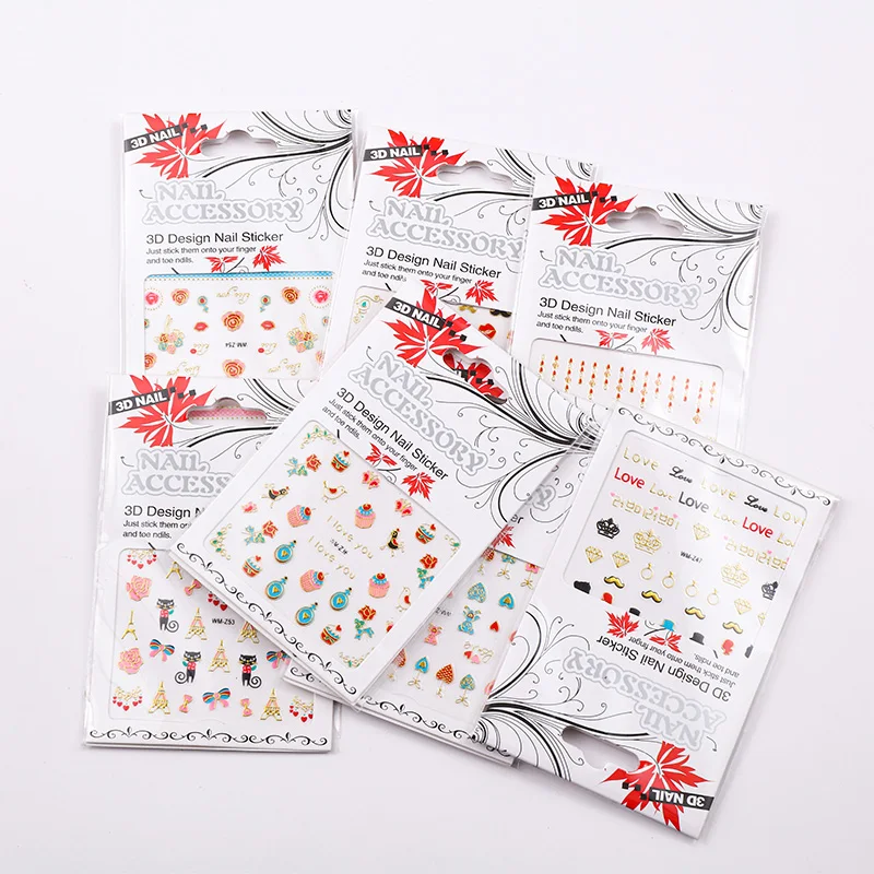 30 adesivo de unhas em relevo natal dos desenhos animados gatinho guirlanda boneco de neve auto adesivo arte do prego adesivos diy ano novo decorações de unhas