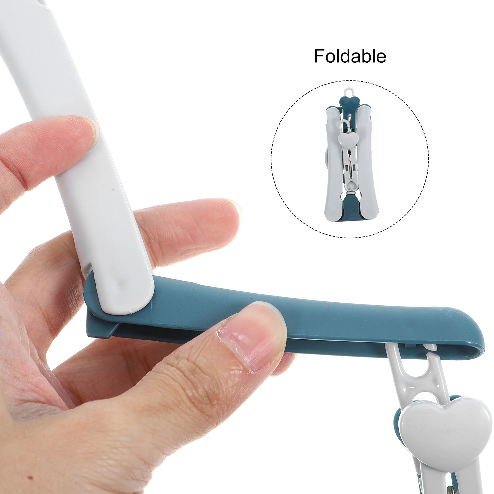 

5pcs Travel Folding Hangers Foldable Clothes Hangers For Skirts Pants Portable Space Saving 360° Rotating Hook Abs