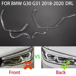 For BMW 5 Series G30 G31G38 2018-2020 LED Headlights DRL Car Aperture Guide Daytime Running Light Tube LED Light Bar White Light