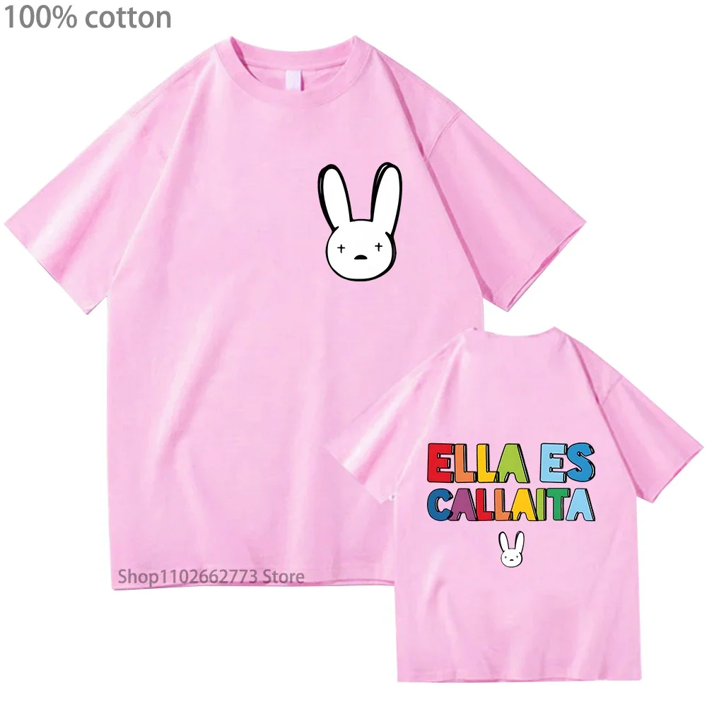 سيئة الأرنب تي شيرت الهيب هوب الملابس 100% القطن النساء الصيف تي شيرت لينة تي شيرت النساء الرجال Un Verano Sin Ti الجرافيك تي شيرت