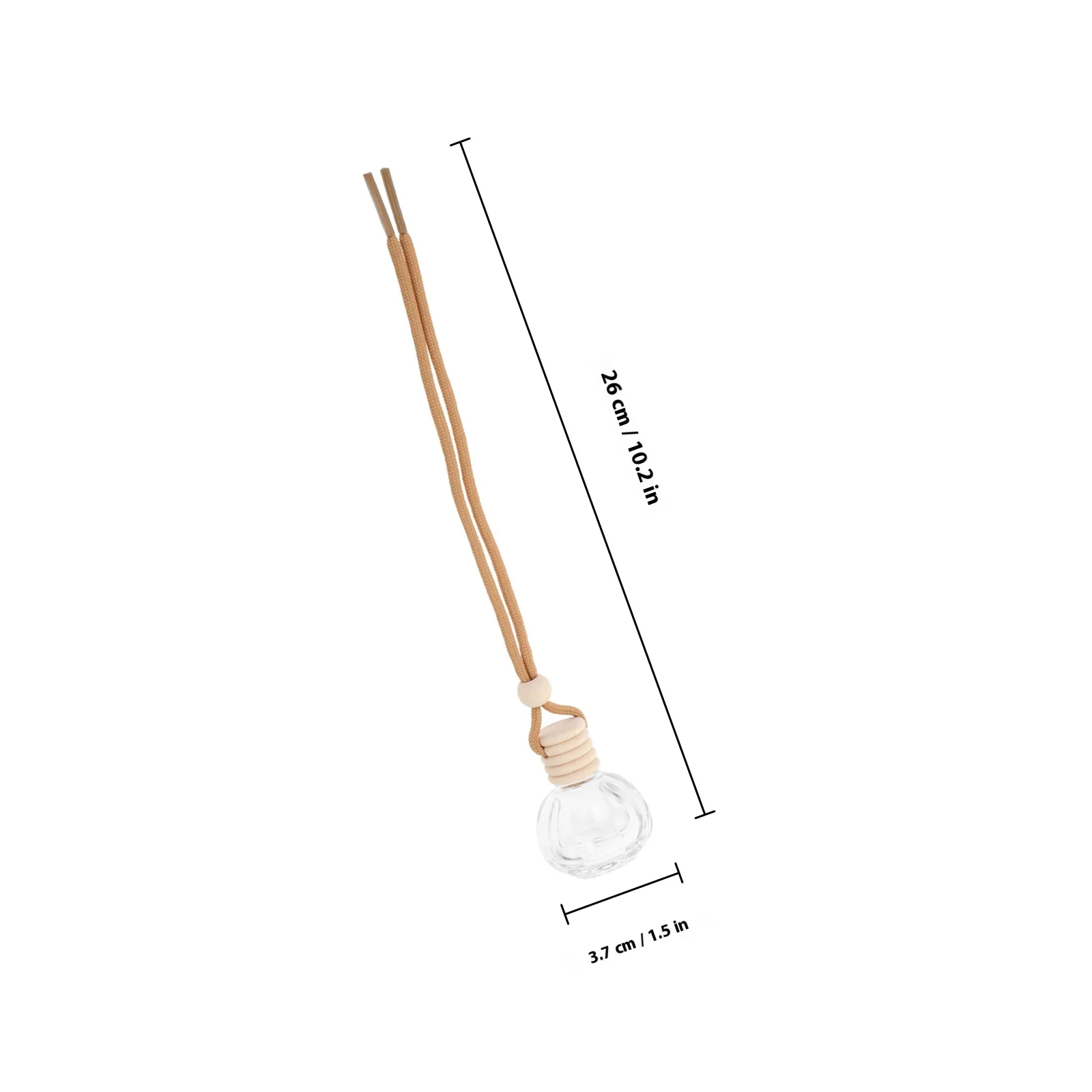 6 個車エッセンシャルオイルディフューザーボトル詰め替え香水容器芳香剤アロマセラピーボトルカーアクセサリー用