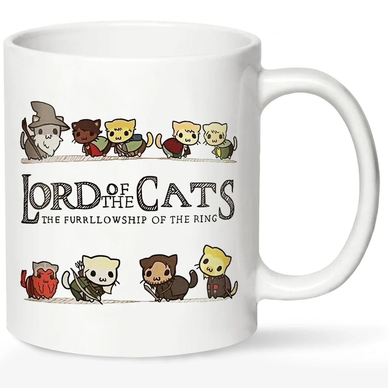 Anime Mug Coffee Lord Of The Cats Classic Tea Coffee Mug Drinkware Christmas Cups Original Cup Personalized Gift Beer Mugs Funny