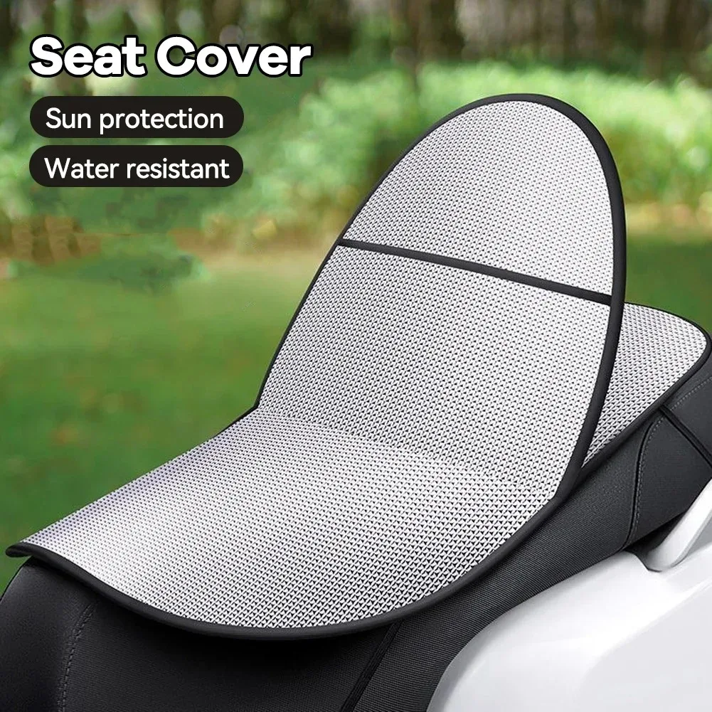 Motorcycle Electric Bikes Summer Sun Protection Seat Foil Sunshade Pad Reflective Aluminum Insulation Water-proof Heat Cush
