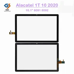 Numériseur d'écran tactile noir, panneau de réparation en verre, tablette Wi-Fi, PC, Alcatel 1T10, 10.1, 8092, 8091, 2020 pouces, nouveau