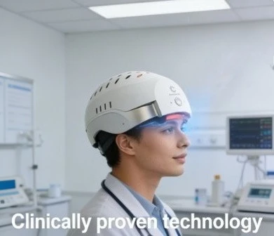COZING C300 Clinical Red Light Hair Regrowth Helmet | Drug-Free Hair Loss Solution for Men & Women