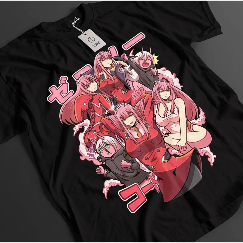 Darling in The Franxx Shirt Zero Two Tshirt Hiro T-Shirt Goro Miku Top Anime Tee