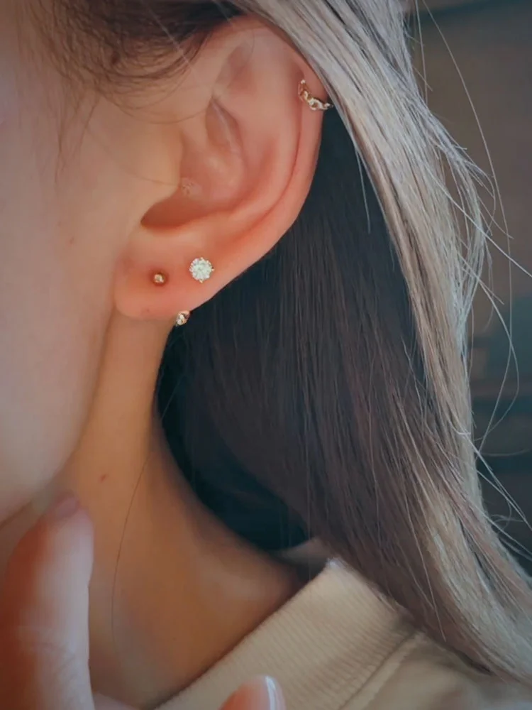 gold-single-diamond-four-claw-screw-ba-earrings-c0k4k-hollow-crown-design-jewelry-for-women-korean-sle-faion-accory
