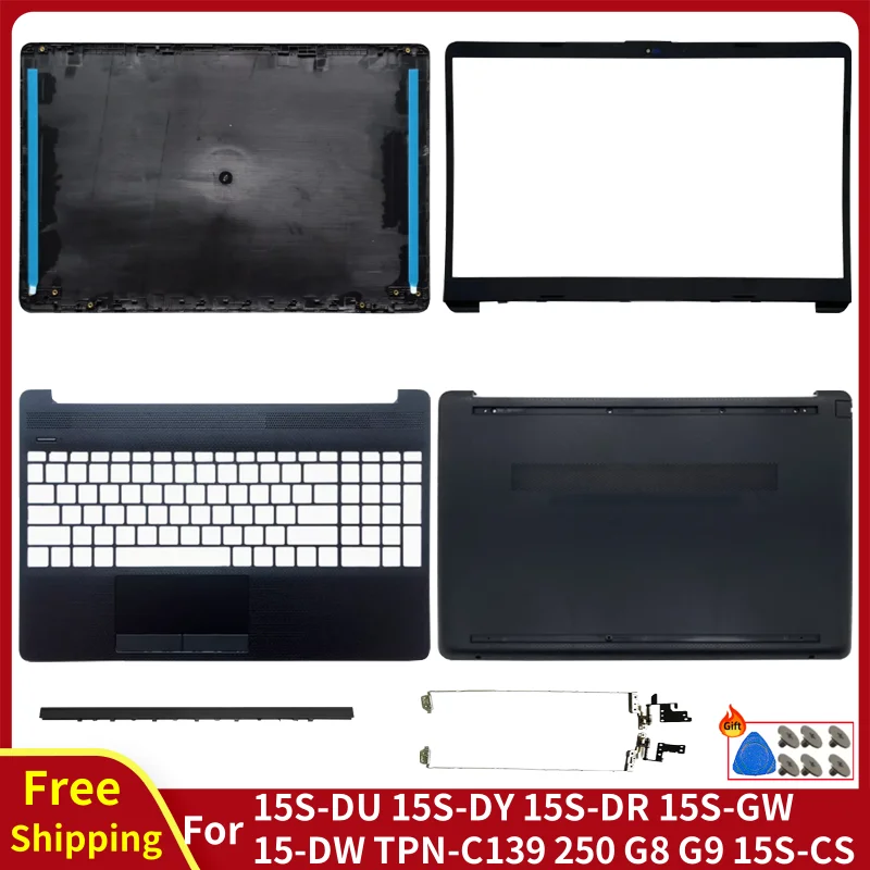 NEW Original For 15-DW 15S-DU 15S-DY 15S-DR 250 G8 255 G8 TPN-C139 Laptop LCD Back Cover/Front Bezel/Hinges/Palmrest/Bottom Case