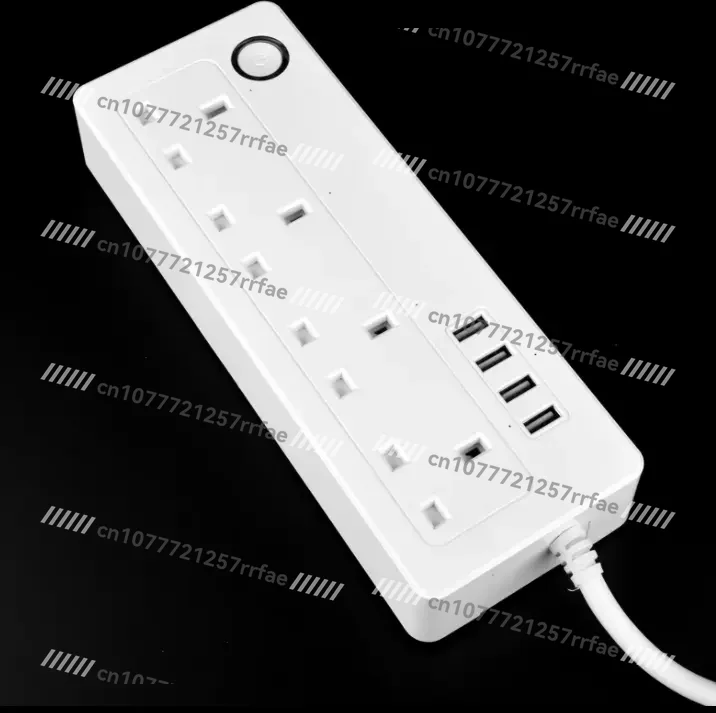 Doodle Smart Life App Remote Control 4-port USB Smart Extension British Socket Wifi Power Board