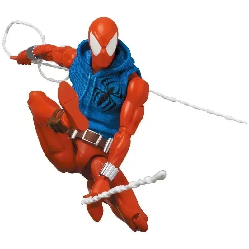 New  Scarlet Spider Action Figure Mafex 186 Ben Reily Figures Comic Ver SpiderMan Anime Collection Ko Figure Model Toy Gift