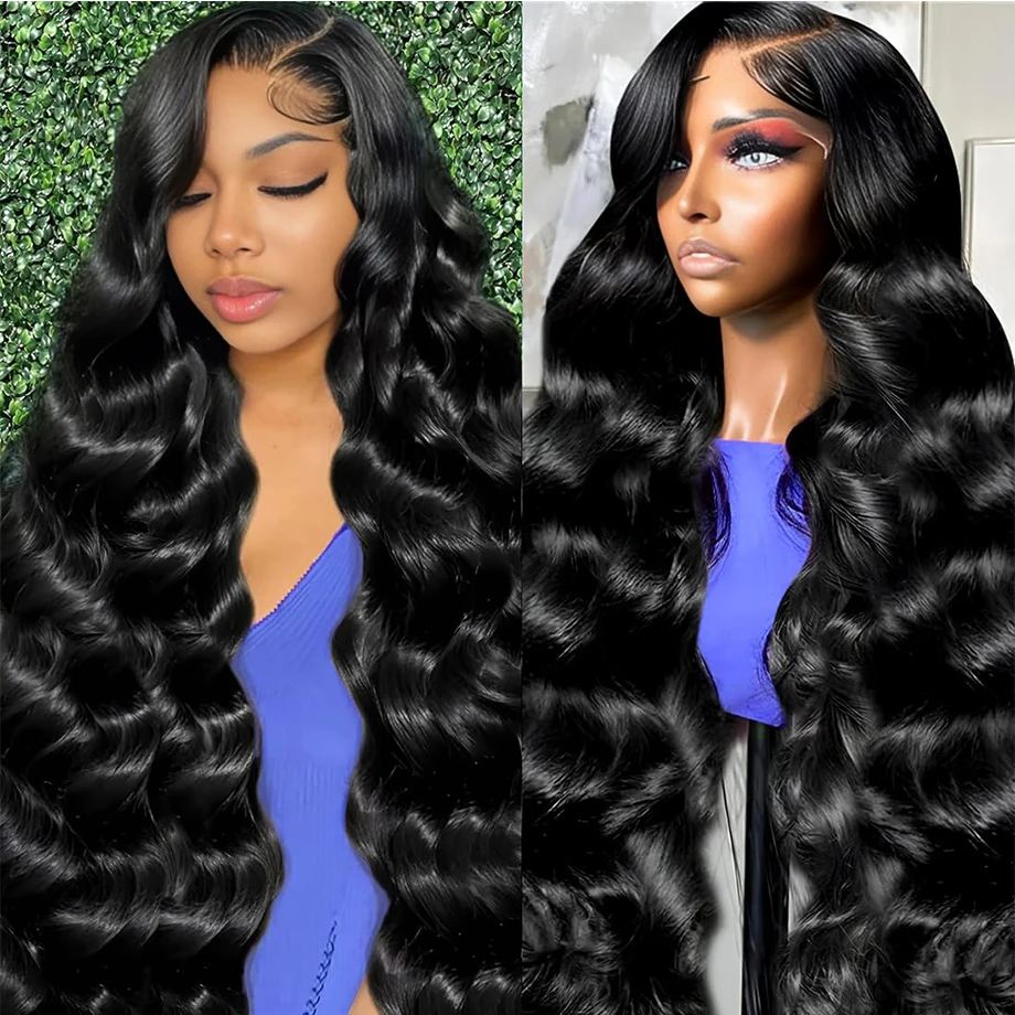 HD Transparent 13x4 13x6 Lace Front Human Hair Wigs Body Wave Pre Plucked Brazilian Body Wave Human Hair Frontal Wigs For Women