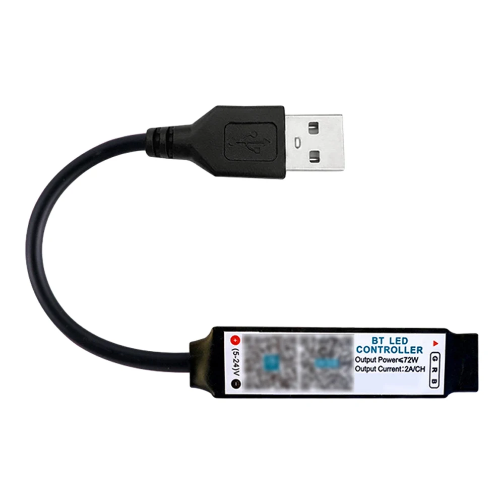 Controller per strisce LED RGB colorato Controllo APP per telefono BT Controller dimmer LED Interfaccia DC/USB Controller dimmer dinamico
