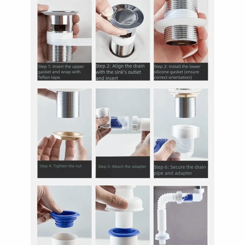 Flip-Top Waschbecken Abfluss Anti Verstopfung Einziehbare Kreuz Abfluss Fallrohr Anti-Geruch Flexible Abflussrohr Küche Bad Zubehör