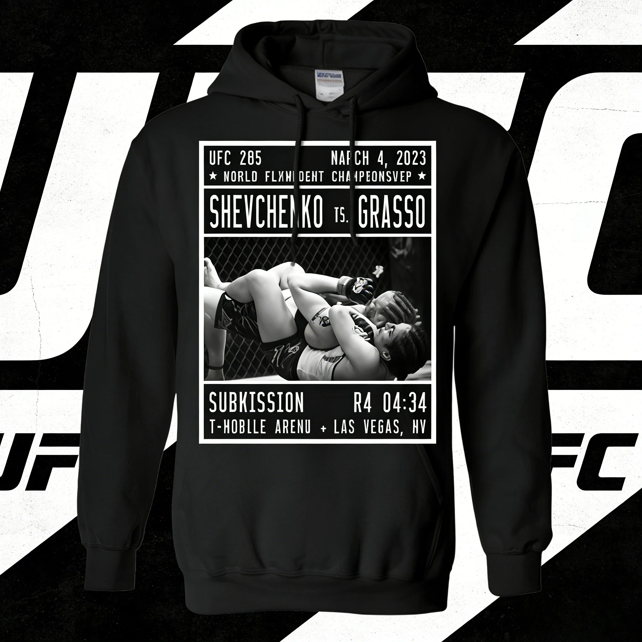 

UFC Valentina Shevchenko Vs. Alexa Grasso 2026, осенне-зимняя толстовка из чистого хлопка с принтом, 100% подходит для мужчин и женщин