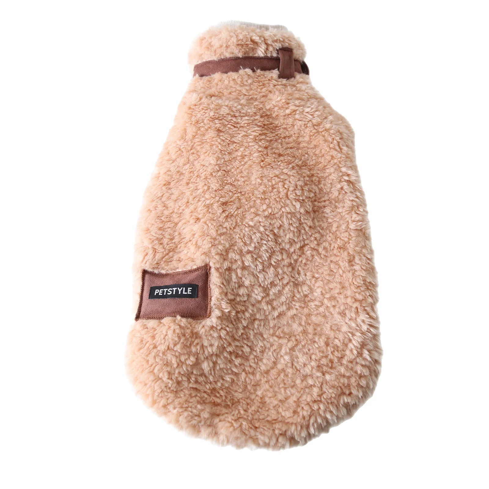 Winterimitatiebont fleece sweatvest voor Greyhound, warme herfstjas voor Whippet, winddichte pyjama voor windhonden.