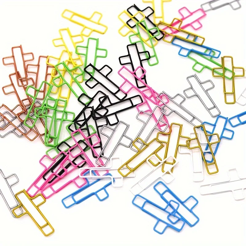 20 قطعة من مشابك الورق المعدنية المتقاطعة بألوان متنوعة، مجلد الإشارات المرجعية الإبداعية الإشارات المرجعية المكتبية المتينة ومنظمات المستندات