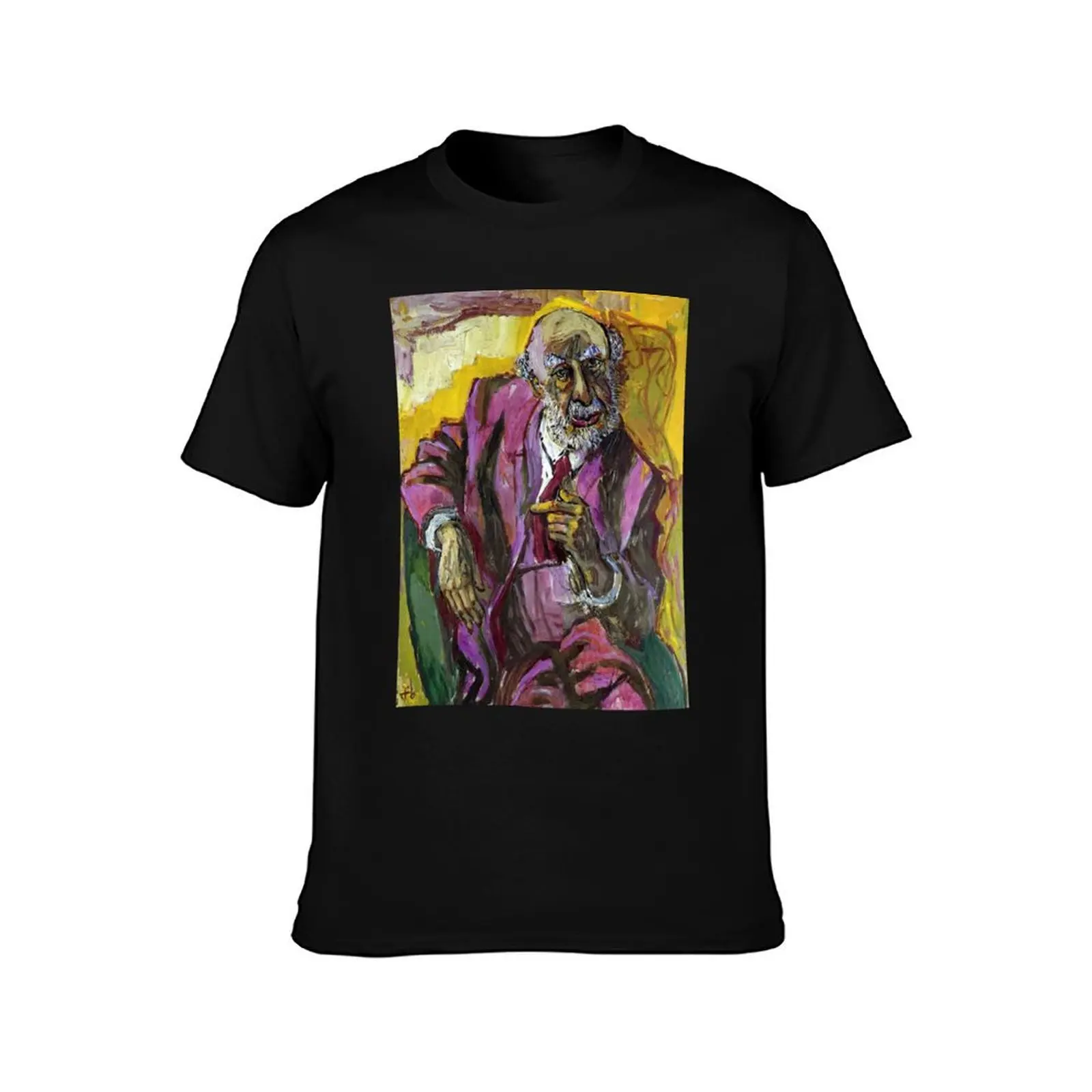 Otto Dix,Fritz Perls T-Shirt Basic Solid Color Short Sleeve Cotton Top T-Shirt