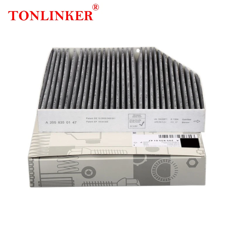 TONLINKER Cabin Filter For Mercedes Benz E Class W213 S213 2016-2022 E 200d 200 300 300e 300d 350 400d 400 450 E43 AMG E53 E63S