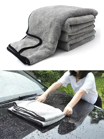 SEAMETAL Ultra Yumuşak Araba Yıkama Havlusu Mikrofiber Yüksek Su Emme Temizleme Kurutma Bezi Araba Detaylandırma Bakımı Yıkama Havluları