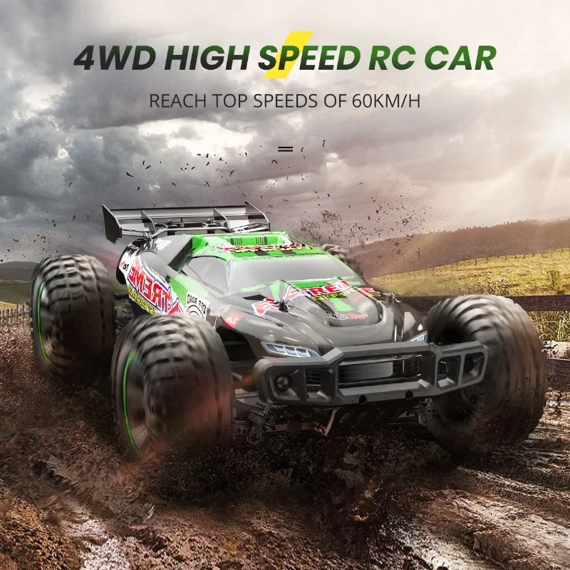 1:10 4wd Rc Car Large Size waterproof Short Course Off-Road Racing Vehicle Brushed 48km/H Speed 2.4g Remote Pro Racing Chassis