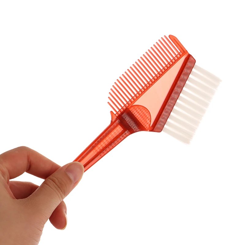 فرشاة شعر على الوجهين ، أداة صبغ ، مشط احترافي لتصفيف الشعر ، ملحقات صالون حلاقة ذاتية الصنع ، 1 تلوين