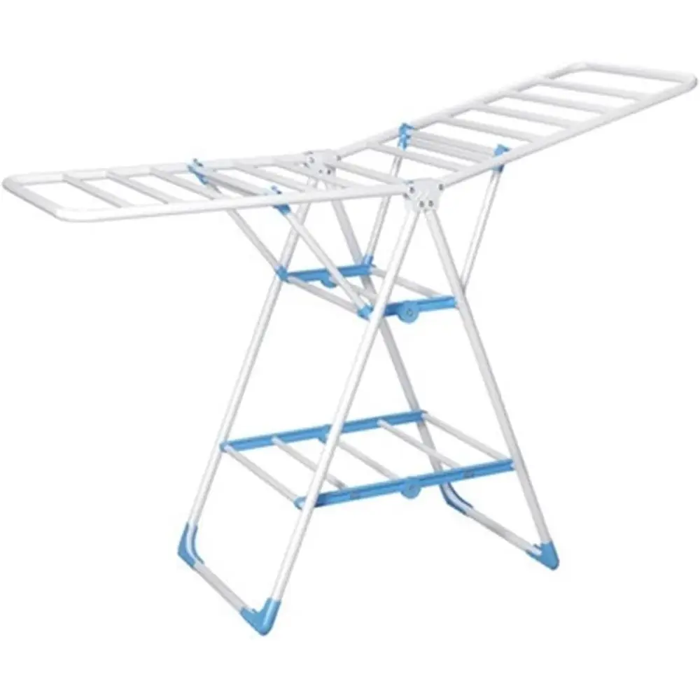 

Компактная внутренняя складная сушилка для одежды на балконе, идеально подходит для одеял, полотенец и домашней стирки.