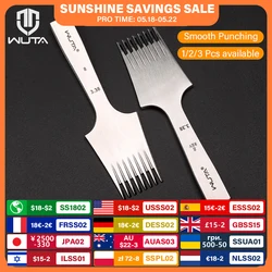 WUTA 1pc High Quality Sharp Leather Chisel French Style Pricking Iron Die-steel Leather Punching Tool Polish-2.7/3.0/3.38/3.85mm