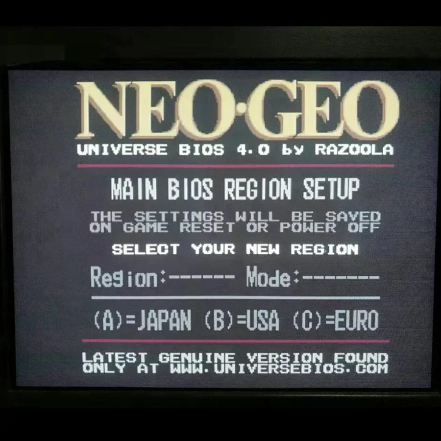 Unibios 4,0 parche SNK Neo Geo multifunción Bios AES MVS utilizado en MV1FZ/B/C accesorios de máquina Arcade, piezas de placa base de juego Snk