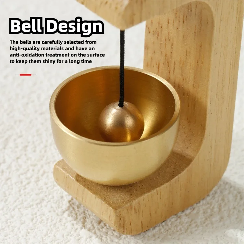 1PC Hanging Decorations Japanese Wooden Wind Chimes Wireless Doorbell Entrance Door Bell Decorative Wind Bell for Home Opening