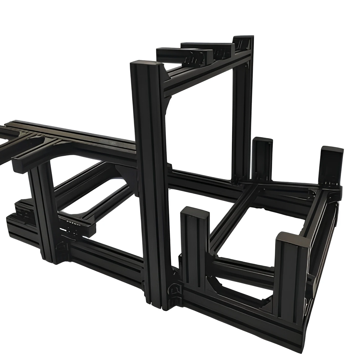 2026 New Arrival Sim Racing Rig Car Game Driving Simulator Cockpit Kit Black 4080 Sim Rig Aluminium Frames Sim Racing Cockpit