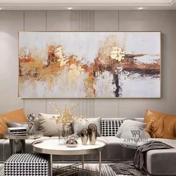 Unique Abstract Hand Drawn Art Oil Painting Wall Decor Canvas Poster Dining Room Sofa Background Hanging Picture Customization