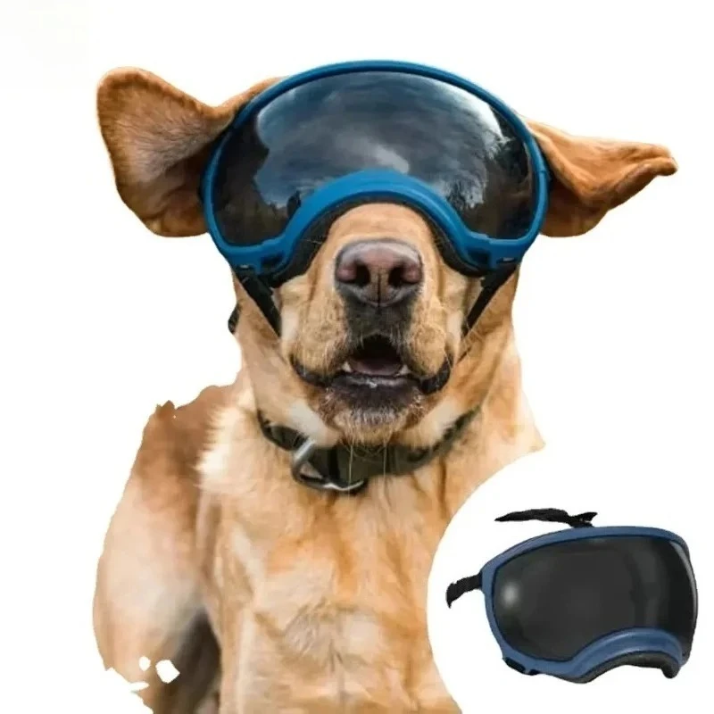 ZHAYA  Adjustable Dog Goggles Anti-UV & Wind Dust Proof Strong Impact Resistance Breathable Pet Sunglasses for Small Large