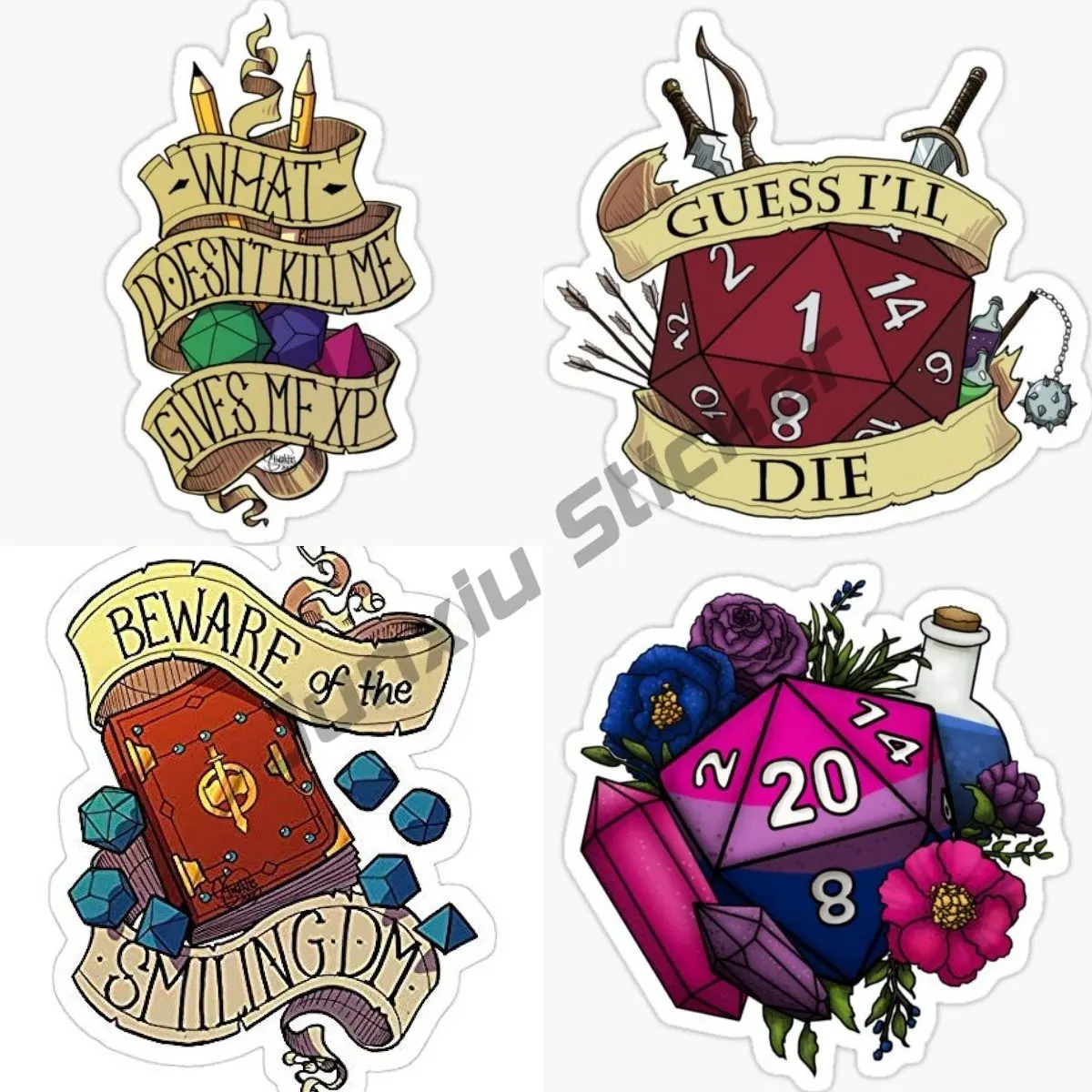 

Wizard Dice Game Car Stickers Graphic Auto, Wall, Laptop, Cell, Truck PVC Scratch-proof Window Personality Decal