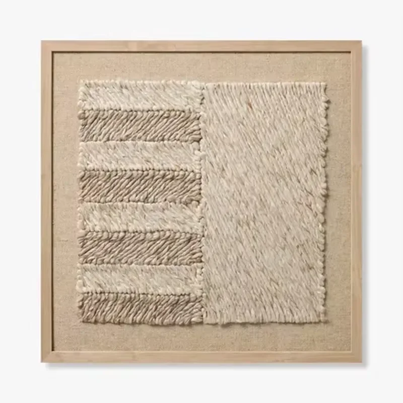 Handmade Modern Bohemian 3D Textile Crochet Wool Wall Hanging Artwork for Home Decor for Modern Room Art Deco