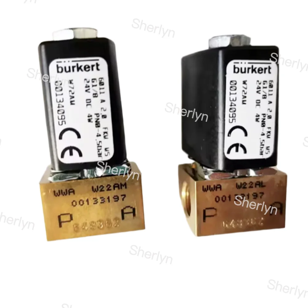 00134071 00134095 Burkert Type 6011 Normally Closed Two-Way Solenoid Valve 6011 A G1/8 24V