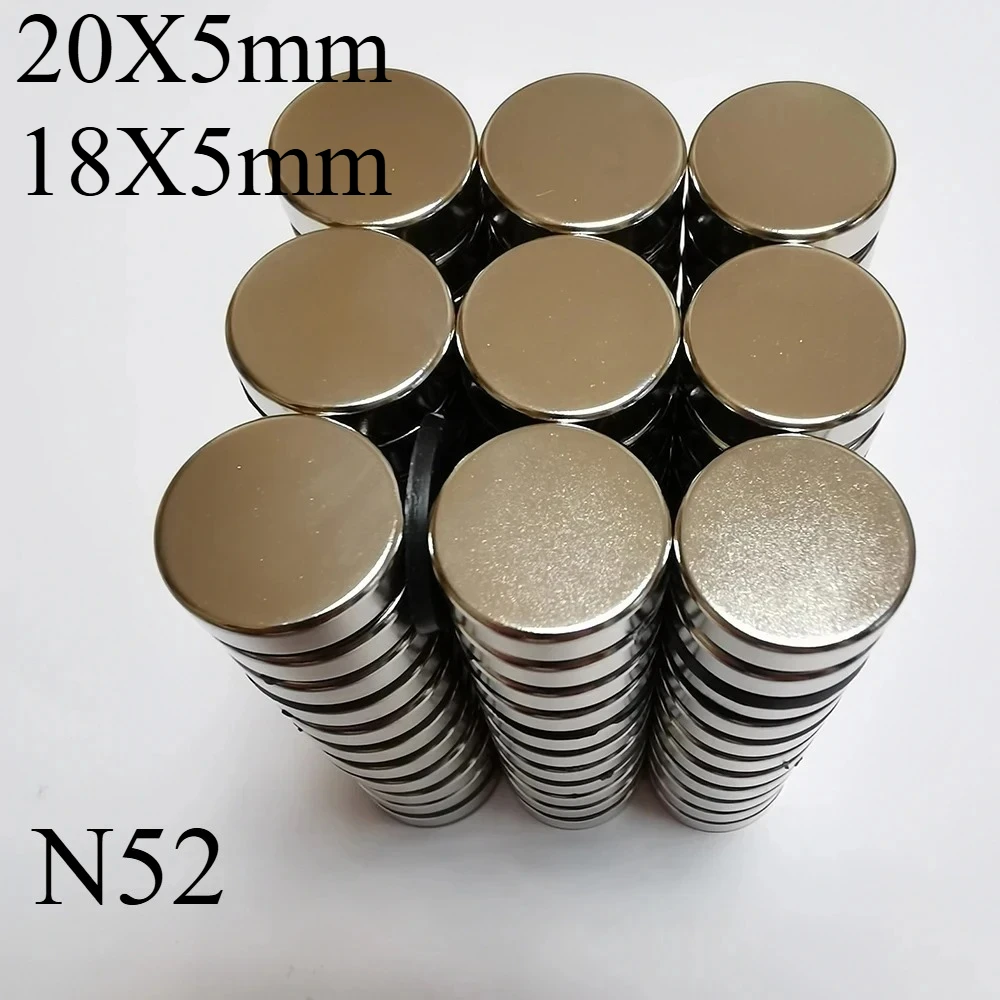 N52 20x5 18X5 18x3 18x2 Strong neodymiumMagnets Generator Ebike sticker double tape Customised Electric Motor Engine Science