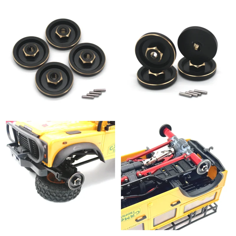 إكسسوارات معدنية FMS FCX24M 1/ - مراجعة Wheel Hex Adapter وسعره