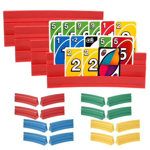 Imagen 1 del producto Portatarjetas para jugar, ahorro de espacio, atracción magnética, portatarjetas de plástico, Clip de póker, organiza la mano para juego de mesa fácil de tocar